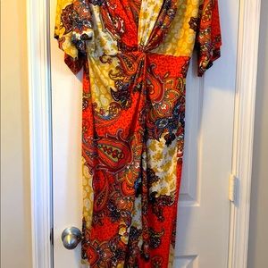 Paisley Print Maxi dress